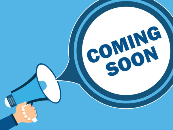 EE. UU., India, Negocios, Comunicación, Publicidad, Llegada, Megáfono, Mano, Cartel de "Próximamente", Póster.